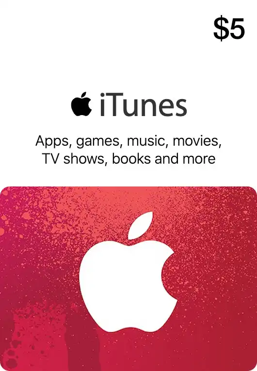 iTunes Gift Card $5 Купить iTunes Gift Card $5